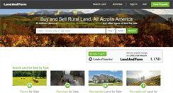 Desktop Screenshot of landandfarm.com
